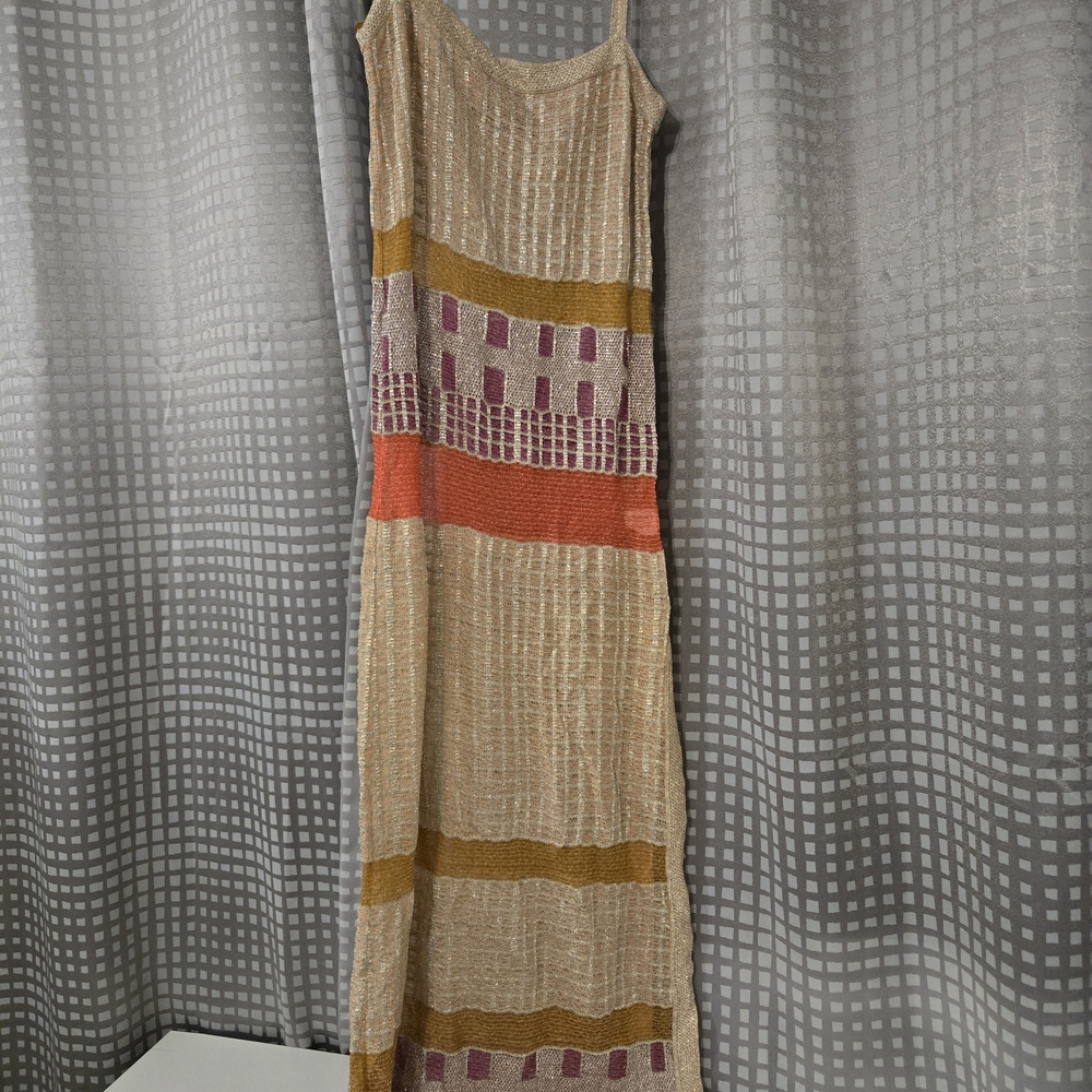 Missoni Beige and Red Knit Coverup